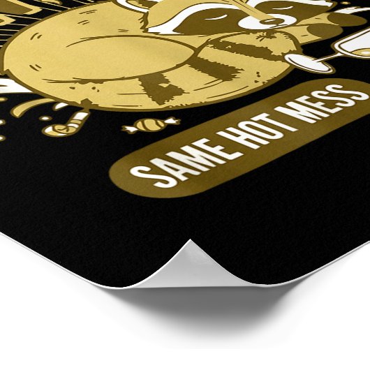 2026 New Year Same Hot Mess Celebration  Poster (Ecke)