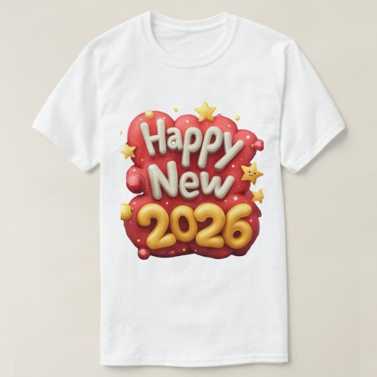 2026 new year T-Shirt (Design vorne)