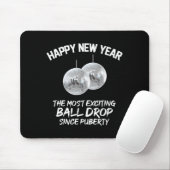 2026 New Year The Most Exciting Ball Drop Since Pu Mousepad (Mit Mouse)