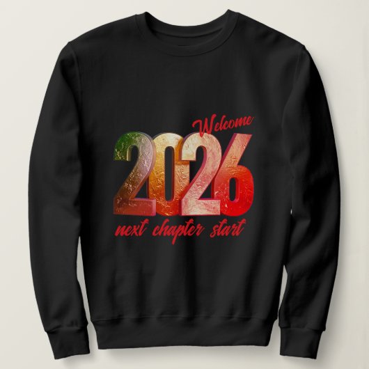 2026 NEW YEAR WOMENS BASIC SWEATSHIRT (Design vorne)