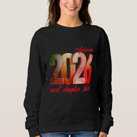 2026 NEW YEAR WOMENS BASIC SWEATSHIRT (Vorderseite)