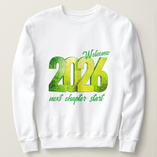 2026 NEW YEAR WOMENS BASIC SWEATSHIRT (Design vorne)