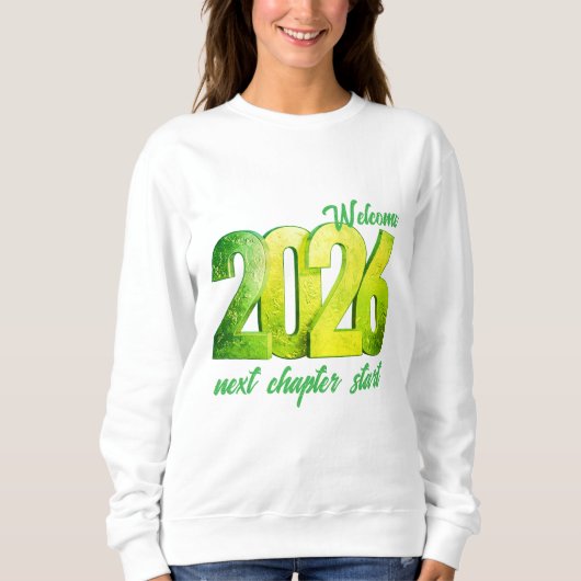 2026 NEW YEAR WOMENS BASIC SWEATSHIRT (Vorderseite)