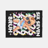 2026 New Years Baby Six Seven Bruh Funny Cool Dabb Fleecedecke (Vorderseite (Horizontal))