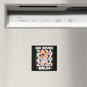 2026 New Years Baby Six Seven Bruh Funny Cool Dabb Magnet (In Situ (Geschirrspüler))