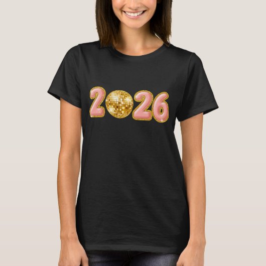 2026 New Years Eve Ball T-Shirt (Vorderseite)