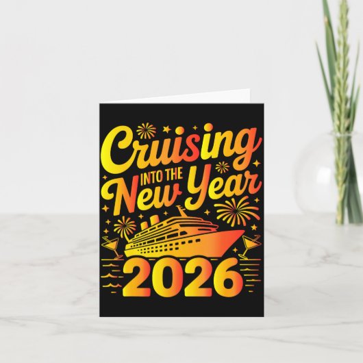 2026 New Years Eve Cruising Trip Christmas Cruise Karte (Vorderseite)