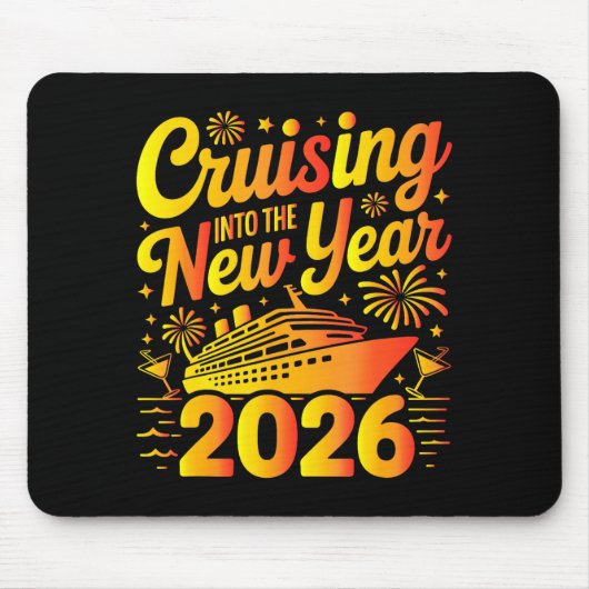 2026 New Years Eve Cruising Trip Christmas Cruise Mousepad (Vorne)