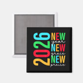 2026 New Years Eve For Women Men Mom Kids Happy Ne Magnet (Vorderseite/Rückseite)
