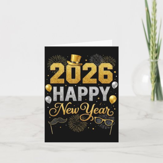 2026 New Years Eve For Womens Men Mom Kids Happy N Karte (Vorderseite)