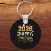 2026 New Years Eve For Womens Men Mom Kids Happy N Schlüsselanhänger (Vorderseite)