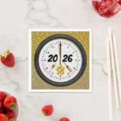2026 New Years Paper Napkins Serviette (Beispiel)