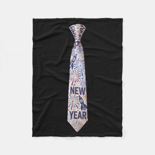 2026 New Year's Party Funny Fireworks Party New Ye Fleecedecke (Vorderseite)
