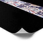 2026 New Year's Party Funny Fireworks Party New Ye Poster (Ecke)