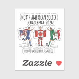 2026 North American Soccer Challenge Unity Aufkleber