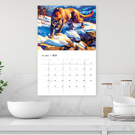 2026 North American Wildlife Single Page Kalender