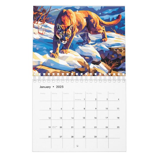 2026 North American Wildlife Two Page Small Kalender (Jan 2025)
