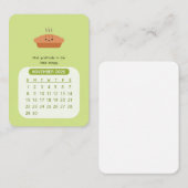 2026. November Monatlicher Kawaii Motivierend Kale Mitteilungskarte (Vorne/Hinten)