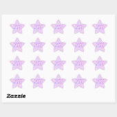 2026 number new year cute pink purple Stern-Aufkleber (Blatt)