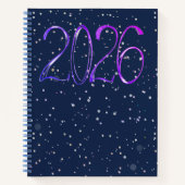 2026 number year artistic journal Spiral Notebook Notizblock (Vorderseite)