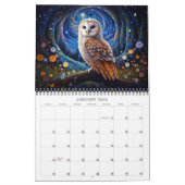 2026 Owl Whimsy 2 Fantasy Art Calendar Kalender (Jan 2026)