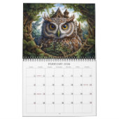 2026 Owl Whimsy 2 Fantasy Art Calendar Kalender (Feb 2026)