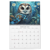 2026 Owls Whimsical Fantasy Art Calendar Kalender (Feb 2027)