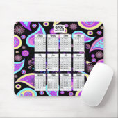 2026 Paisley-Designkalender Mousepad (Mit Mouse)