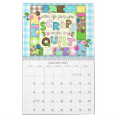 2026 Patchwork Meadow Schriftkalender Kalender (Jan 2027)