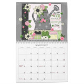 2026 Patchwork Meadow Schriftkalender Kalender (Mär 2027)