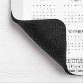 2026 Patriotischer Mini-Kalender Mousepad (Ecke)