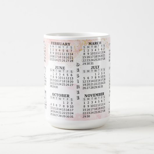 2026 Personalisiert 15 oz. Tasse der Keramik (Mittel)