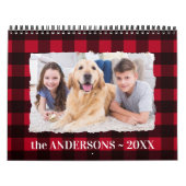 2026 Personalisiert Dog Pet Fotos Red Buffalo Kari Kalender (Titelbild)