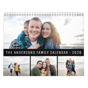2026 Personalisierte Familie Einfach Minimalistisc Kalender