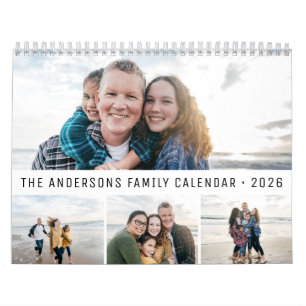2026 Personalisierte Familie Einfach Minimalistisc Kalender