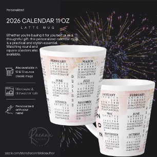 2026 Personalisierter 0,35 l Kalender Lattebecher Milchtasse
