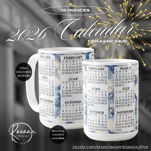 2026 Personalisierter 0,44 l Kalender Keramikbeche Kaffeetasse