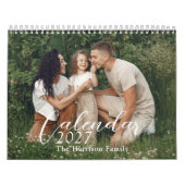 2026 Personalisierter 12-Monats-Familienfotos-Kale Kalender (Titelbild)