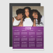 2026 Personalisierter Kalender Magnetkarte (Vorne/Hinten)
