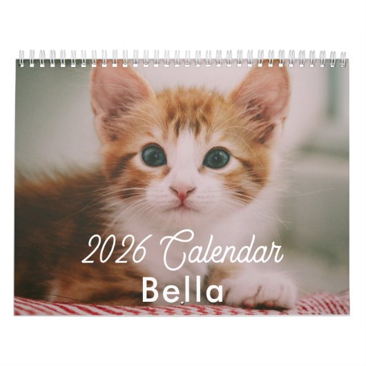2026 Personalized Cat Photos Create Your Own Kalender (Titelbild)