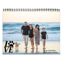 2026 Personalized Dog & Family Photo Moments  Kalender
