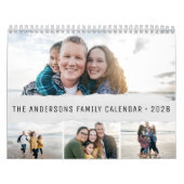 2026 Personalized Family Simple Minimalist  Kalender (Titelbild)