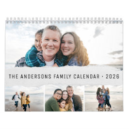 2026 Personalized Family Simple Minimalist Kalender