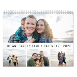 2026 Personalized Family Simple Minimalist Kalender