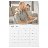 2026 Personalized Family Simple Minimalist  Kalender (Mär 2027)