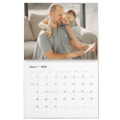 2026 Personalized Family Simple Minimalist Kalender (Mär 2026)