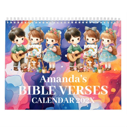 2026 Personalized Kids Bible Verse Kalender (Titelbild)