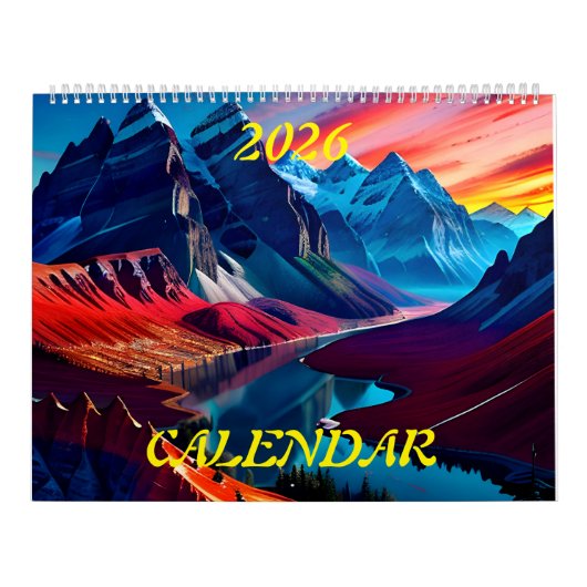 2026 Phantastische schöne Landschaften im Hochland Kalender (Titelbild)