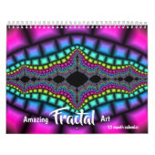 2026 Phantastisches Fraktal Art Psychedelic Kalender (Titelbild)