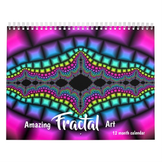 2026 Phantastisches Fraktal Art Psychedelic Kalender (Titelbild)